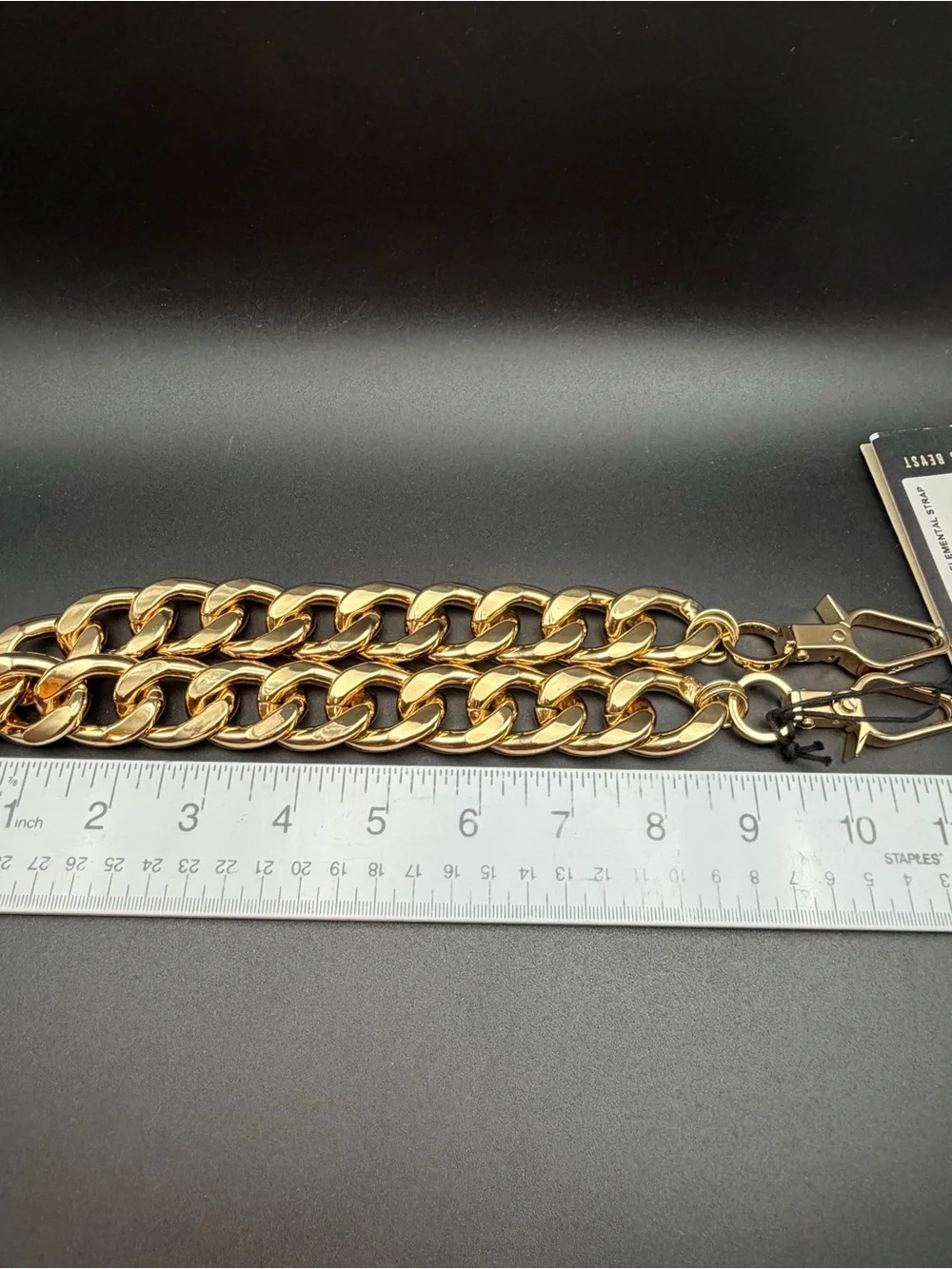 Sans Beast Elemental Chain Bag Strap in Shiny Gold #818. New with Tag!